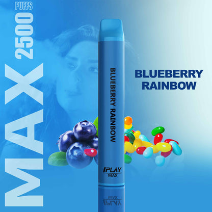iPlay Max Desechable Sabor- BLUEBERRY RAINBOW