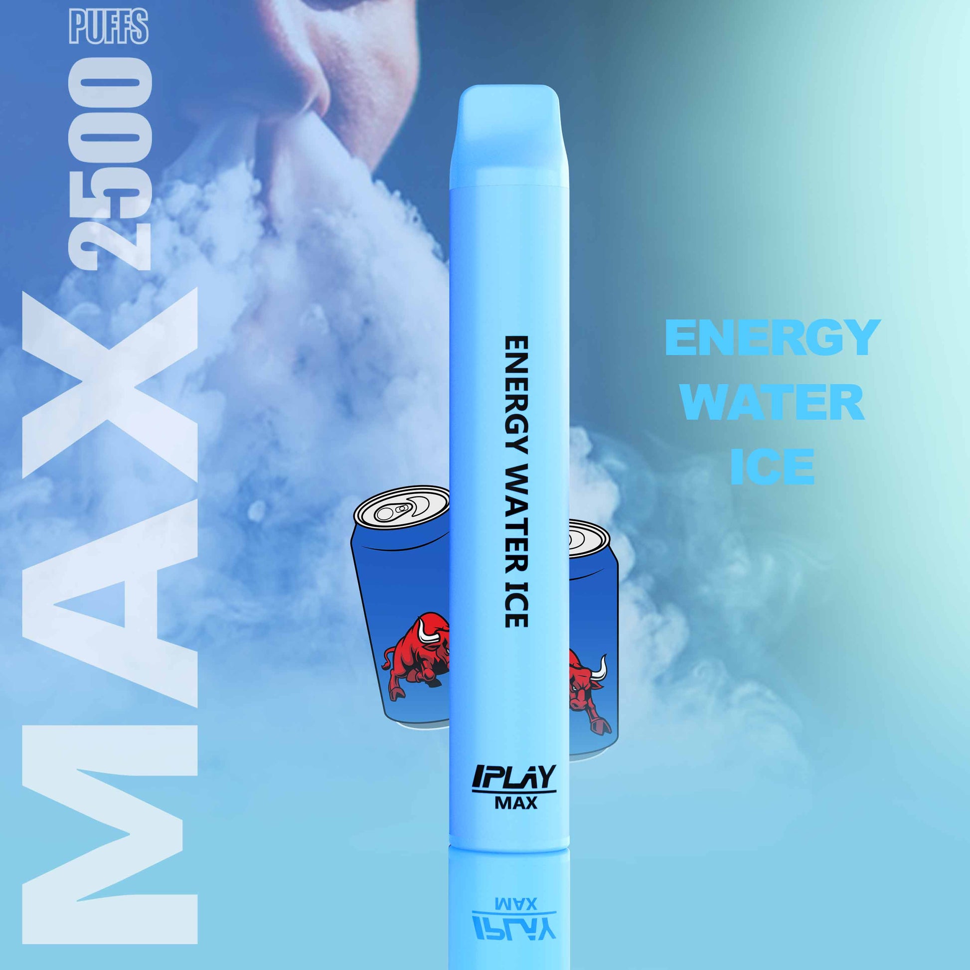 iPlay Max Desechable Sabor - ENERGY WATER ICE REDBULL