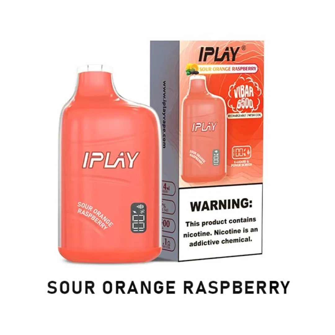 iPLAY VIBAR SOUR ORANGE RASPBERRY